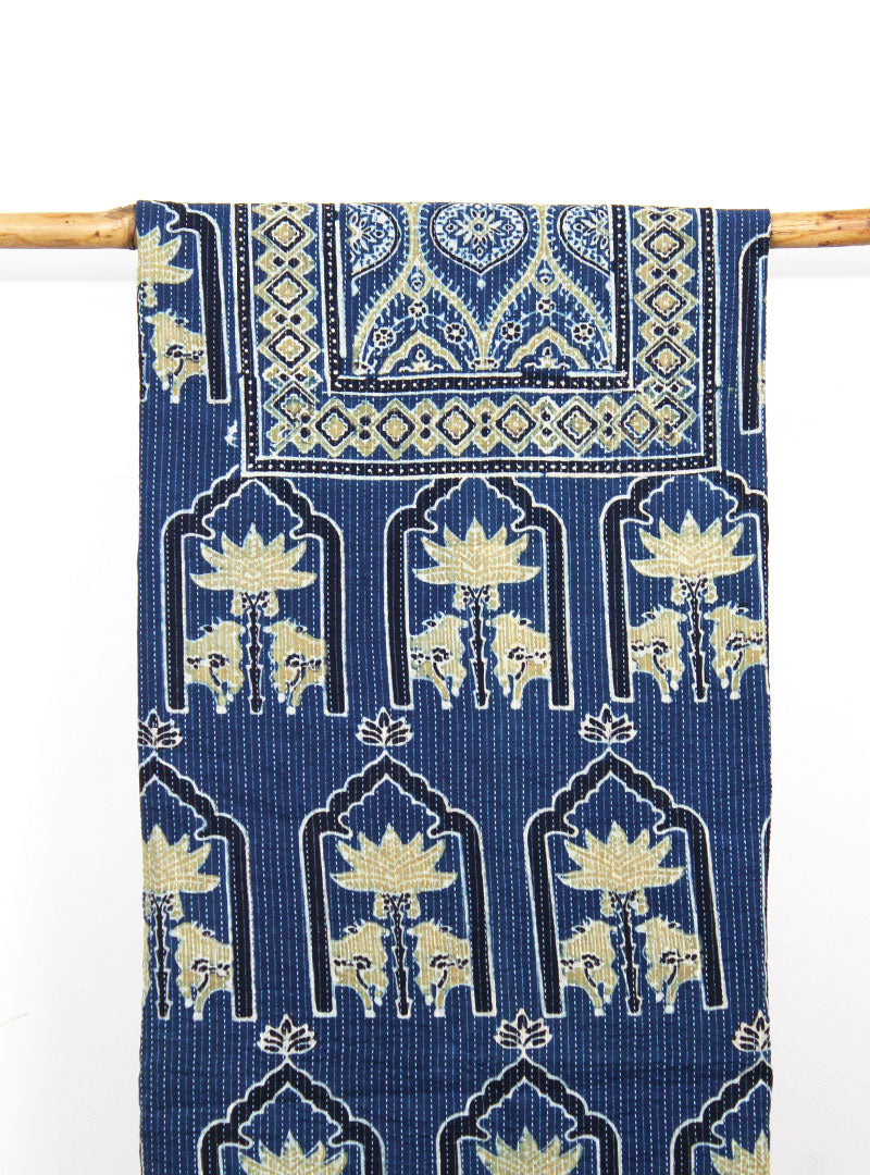 Cotton Textured Ajrakh Printed Three Piece Suit Set