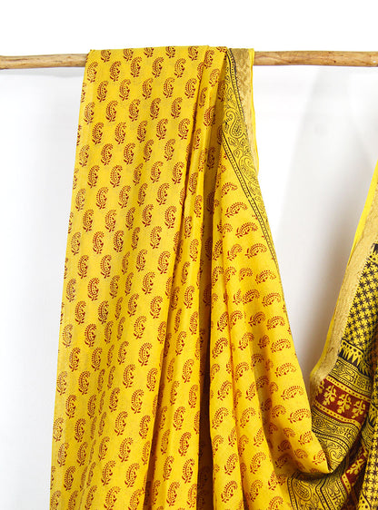 Cotton Silk Bagh Print Sari